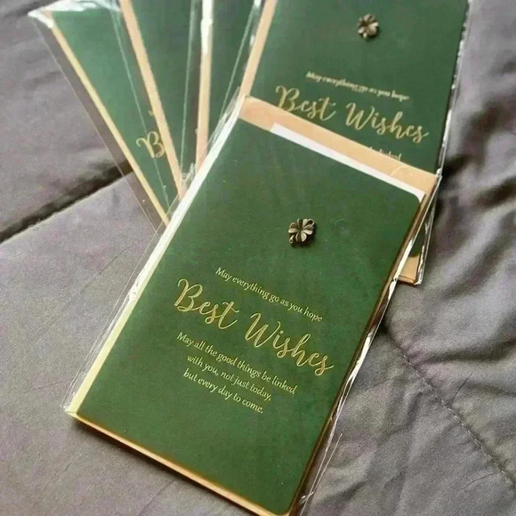 5* Xmas/New year Best Wishes Vintage Style Greeting Cards - Picture 1 of 4